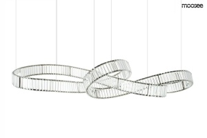 LUSTRA WAVE 160B, CROM, CONFECTIONATA DIN OTEL SI CRISTALE, STIL MODERN