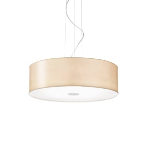LUSTRA WOODY SP5, NATURAL, DIN METAL, STIL MODERN