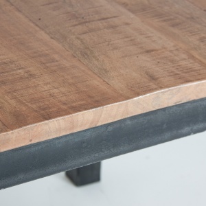 MASA BAR KAM REF. 28094, CULOARE NATURALA, STIL CLASIC, DIN FIER SI LEMN MASIV DE ULM, PRODUS DETASABIL, VIC - Img 2