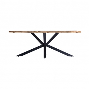 MASA DINING OSATICA REF. 28333, DIN LEMN MASIV DE ACACIA SI METAL, STIL INDUSTRIAL, VIC