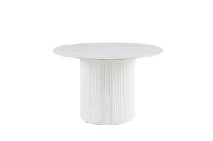 MASA DINING ROTUNDA, UNIQUE, 120CM, CADRUL CERAMIC SI BLAT DIN MARMURA, ARTIM GROUP SELECTION
