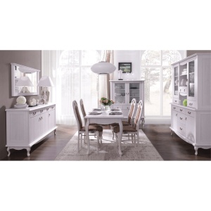 MASA DINING VILAR DA19, PIN ALB, STIL MODERN, TK