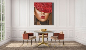 MASA LIVING DIN METAL SI MARMURA, SAYDA REF. 28346, STIL MODERN, VIC