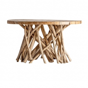 MASUTA DE CAFEA ATIBO REF. 28939, DIN LEMN MASIV DE TEC, STIL RUSTIC, VIC