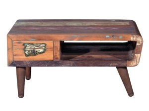 MASUTA DE CAFEA CHEY 6346, MARO, DIN LEMN RECICLAT, STIL VINTAGE G&C - Img 2