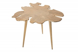 MASUTA DE CAFEA, LEAF 57CM, DIN METAL AURIU, DESIGN MODERN - Img 7