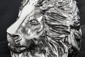 MASUTA DE CAFEA, LION, 60CM, BLAT DIN STICLA SI METAL, CROM, ARTIM GROUP SELECTION - Img 4