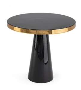 MASUTA DE CAFEA NANDIKA NEAGRA, CONFECTIONATA DIN OTEL, STIL MODERN