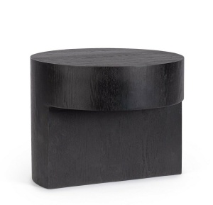 MASUTA DE CAFEA STANWOOD, NEAGRA, CONFECTIONATA DIN MDF SI FURNIR DE FRASIN, STIL MODERN