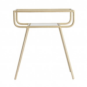 MASUTA DE CAFEA WOLEN REF. 27823, DIN MARMURA, METAL SI STICLA, STIL MODERN, VIC