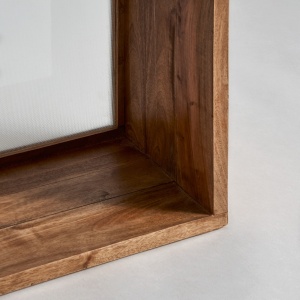 NOPTIERA BRUCH, REF. 29161, CULOARE NATURALA, STIL VINTAGE, DIN LEMN MASIV DE MAHON SI STICLA, VIC - Img 6