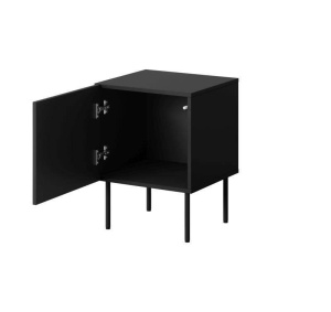 NOPTIERA, PALAZZO-NIGHTCABINET-CZ/DC, PLACA LAMINATA, MDF SI METAL, STIL MODERN, CAMA - Img 3