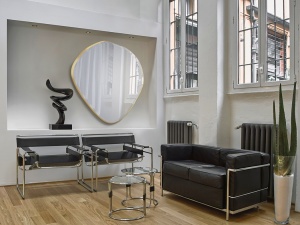 OGLINDA DECORATIVA MIMO, 114x110 CM, DIN STICLA SI MDF, STIL MODERN