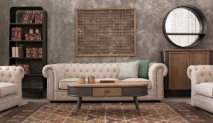 PANEL DECORATV YUHNAN REF. 20465, DIN LEMN MASIV DE ULM, STIL CLASIC, VIC
