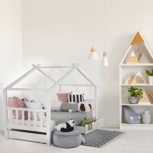 PAT PENTRU CAMERA COPIILOR ELISIA, ALB, STIL MODERN, TK