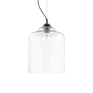 PENDUL BISTRO' SP1 SQUARE, TRANSPARENT, DIN STICLA, STIL MODERN