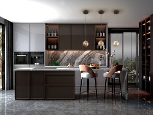 PENDUL DARK, 12 CM, NEGRU MAT/ALAMA, DIN METAL SI STICLA, STIL MODERN