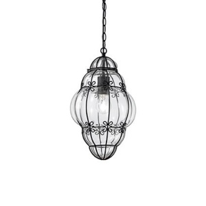 PENDUL DESIGN RUSTIC, ANFORA SP1 SMALL, NEGRU, IDEAL LUX - Img 2