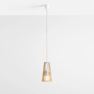PENDUL FERB SMALL, 200 CM, NATURAL/ALB, DIN LEMN SI METAL, STIL MODERN