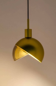 PENDUL GLOBO 25, AURIU/FUMURIU, DIN METAL SI STICLA, STIL MODERN, B2 - Img 3