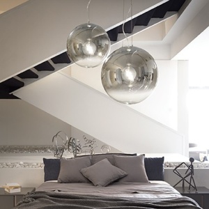 PENDUL MAPA FADE SP1 D40, CROM, DIN STICLA, STIL MODERN - Img 2