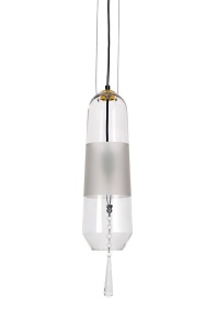 PENDUL NEWEL, TRANSPARENT, DIN METAL SI STICLA, STIL MODERN, B2