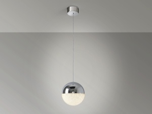 PENDUL SPHERE, 20 CM, CROM, DIN METAL SI POLICARBONAT, STIL MODERN - Img 4