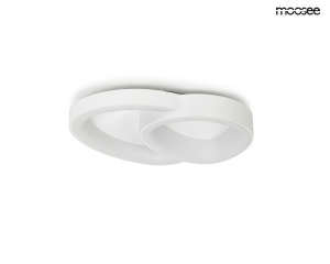 PLAFONIERA CELLS 2 ALB, CONFECTIONATA DIN ACRIL SI METAL, STIL MODERN