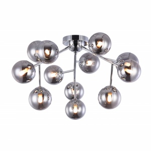 PLAFONIERA DALLAS MOD545PL-12CH, DIN METAL SI STICLA, STIL MODERN, MAYTONI