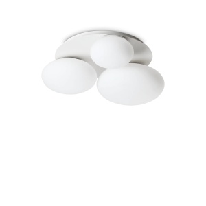 PLAFONIERA NINFEA PL3, ALB, DIN METAL, STIL MODERN
