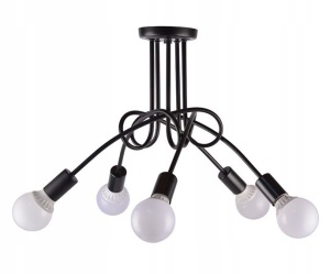 PLAFONIERA PARADISE 5, 392252, 70x70x40 cm, NEGRU, DIN METAL DE INALTA CALITATE, STIL MODERN, TU