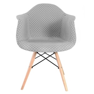 SCAUN BUCATARIE/LIVING DIAMOND DIN LEMN/ METAL SI TEXTIL