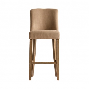 SCAUN DE BAR DIN LEMN MASIV DE PIN, POLIESTER SI SPUMA ASPACH REF. 24224, STIL MODERN, VIC - Img 2