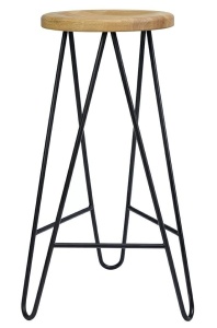 SCAUN DE BAR DIN STEJAR DESCHIS HOKER RAW STIL MODERN INDUSTRIAL