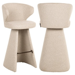 SCAUN DE BAR GATSBI BISCOTTI, S4782, CONFECTIONAT DIN METAL, SPUMA, PLACAJ SI 100% POLIESTER, RICHMOND INTERIORS