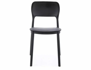 SCAUN DE TERASA TIMO, NEGRU, DIN POLIPROPILENA, STIL MODERN - Img 4