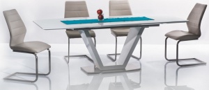 SCAUN DINING KEVIN CAPPUCCINO/CROM STIL MODERN SIGNAL - Img 1