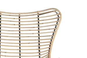 SCAUN VICTORIA 5652, MARO/NEGRU, DIN RATAN SI METAL, STIL MODERN G&C - Img 5