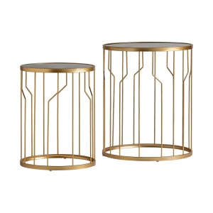 SET 2 MASUTE DE CAFEA BODAJK REF. 28909, DIN METAL SI MARMURA SINTETICA, STIL MODERN, VIC