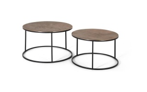 SET 2 MASUTE DE CAFEA, CUPRU/NEGRU, DIN METAL, STIL RETRO