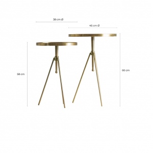 SET 2 MASUTE DE CAFEA REF. 24951, DIN METAL, STIL VINTAGE, VIC - Img 3