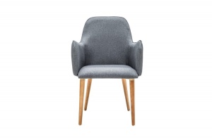 SET 2 SCAUNE GRI INCHIS OSLO 38559 DESIGN MODERN - Img 2