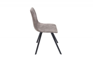 SET 4 SCAUNE NEGRU/TAUPE AMSTERDAM 38366 - DESIGN RETRO VINTAGE - Img 3