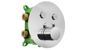 SET DE DUS INCASTRAT REA LUNGO MILER + BOX CU TERMOSTAT, CROM, DIN ALAMA, CALITATE SUPERIOARA - Img 2
