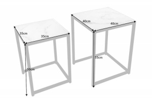 SET MASUTE DE CAFEA, ELEGANCE 40/35CM, DIN STICLA CU EFECT DE MARMURA, COD 42176 - Img 7