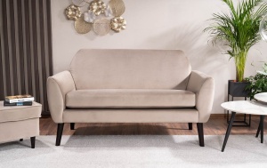 SOFA MENA VELVET 40, BEJ, CU TAPITERIE DIN CATEFEA, STIL MODERN, SIGNAL - Img 2