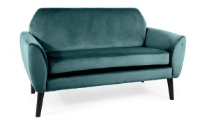 SOFA MENA VELVET 78, VERDE, CU TAPITERIE DIN CATEFEA, STIL MODERN, SIGNAL - Img 1