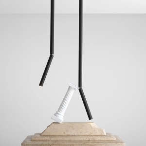 SPOT STICK M, 54,5 CM, NEGRU, DIN METAL, STIL MODERN - Img 4