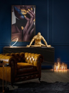 STATUETA DECORATIVA YOGA, 82x48 CM, DIN POLIRASINA, STIL MODERN