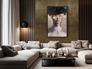 TABLOU CANVAS ELLA, 100x150 CM, RAMA DIN POLISTIREN, STIL MODERN